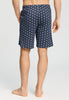 Back view of a men model wearing HA celestial night cotton Short Pants