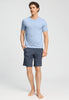 Full-body view of a men model wearing HA celestial night cotton Short Pants