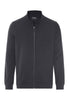 Front cutout view of HA smokey charcoal cotton Cardigan