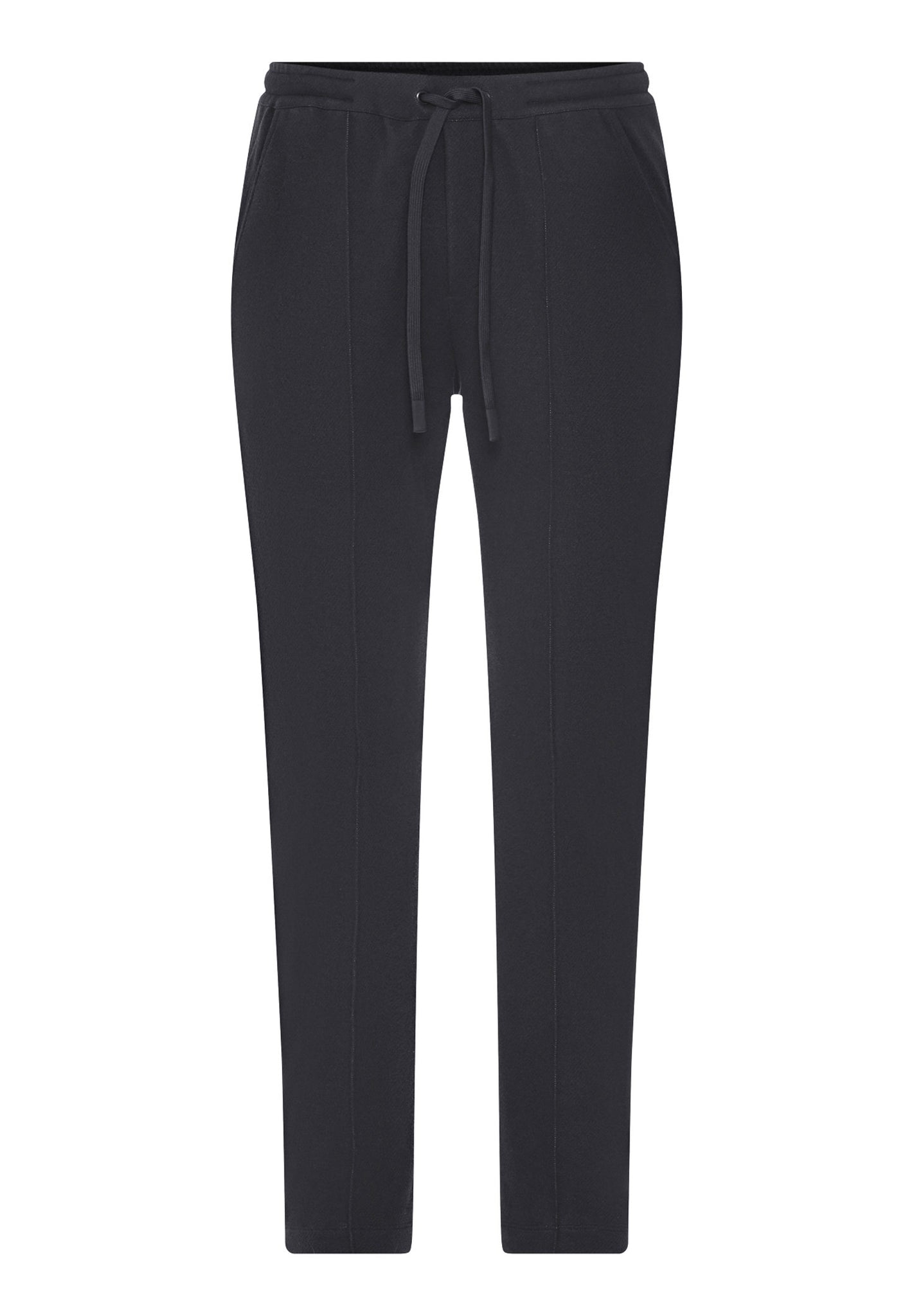 Front cutout view of HA smokey charcoal cotton Long Pants