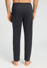 Back view of a men model wearing HA smokey charcoal cotton Long Pants