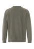 Back cutout view of HA smokey olive cotton Pullover