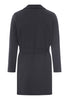 Back cutout view of HA smokey charcoal cotton Robe