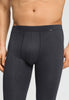 Close-up view of a men model wearing HA charcoal art modal/viscose/tencel Longlegs