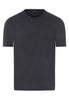 Front cutout view of HA charcoal art modal/viscose/tencel S/SLV Shirt