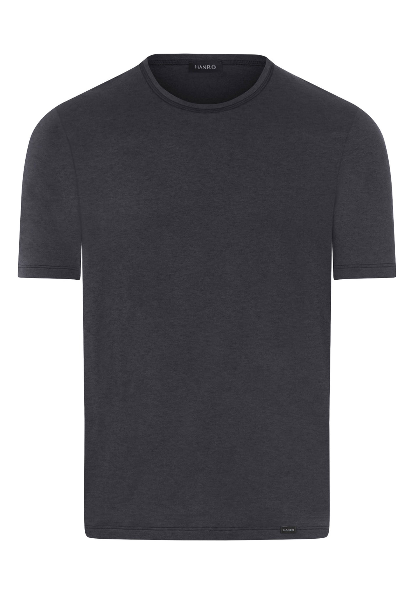 Front cutout view of HA charcoal art modal/viscose/tencel S/SLV Shirt