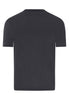 Back cutout view of HA charcoal art modal/viscose/tencel S/SLV Shirt