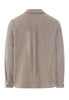 Back cutout view of HA earthy woven cotton Shirt 1/1 Arm