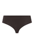 Front cutout view of HA mocha brown microfibre Midi Briefs