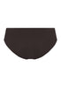 Back cutout view of HA mocha brown microfibre Midi Briefs