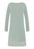 Back cutout view of HA mystic breeze modal/viscose/tencel L/SLV Nightdress 100cm