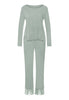 Front cutout view of HA mystic breeze modal/viscose/tencel L/SLV Pajama