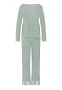 Back cutout view of HA mystic breeze modal/viscose/tencel L/SLV Pajama
