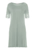 Front cutout view of HA mystic breeze modal/viscose/tencel S/SLV Nightdress 95cm