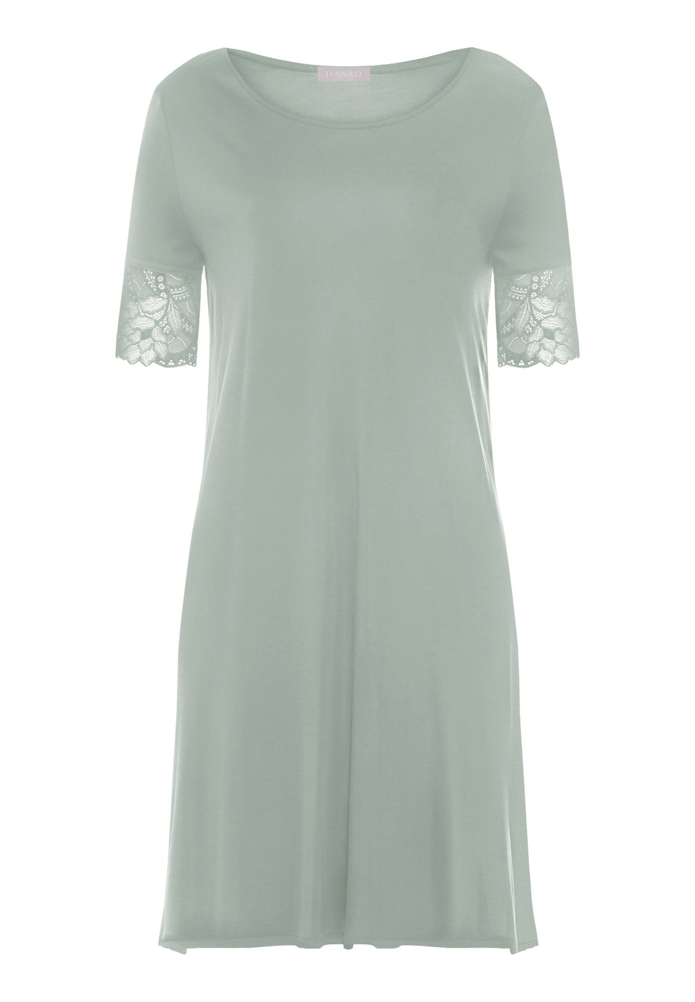 Front cutout view of HA mystic breeze modal/viscose/tencel S/SLV Nightdress 95cm
