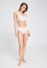 Full-body view of a women model wearing HA creamy glass modal/viscose/tencel Maxi Briefs
