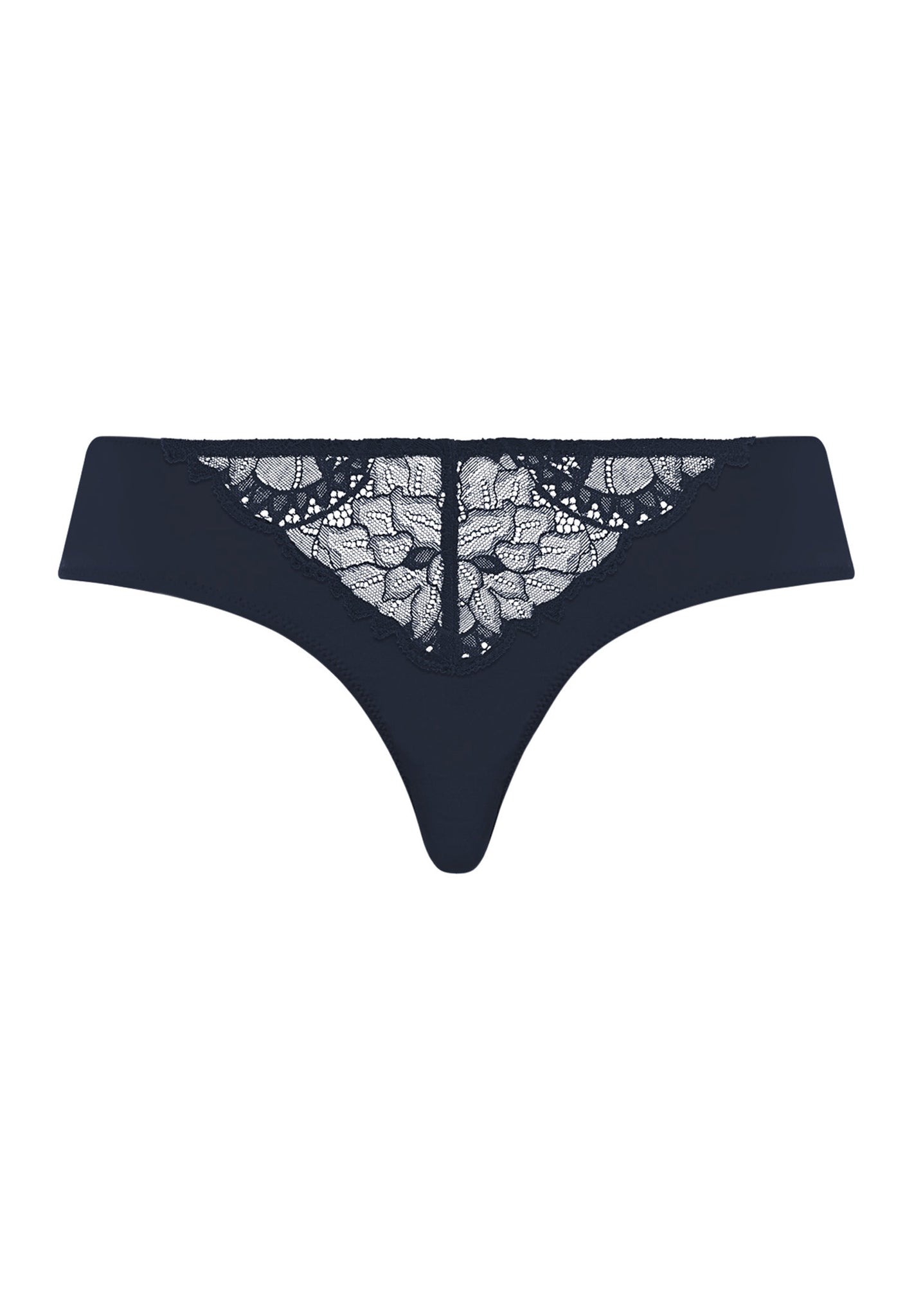 Front cutout view of HA deep navy modal/viscose/tencel Mini Briefs
