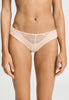 Front view of a women model wearing HA creamy glass modal/viscose/tencel Mini Briefs