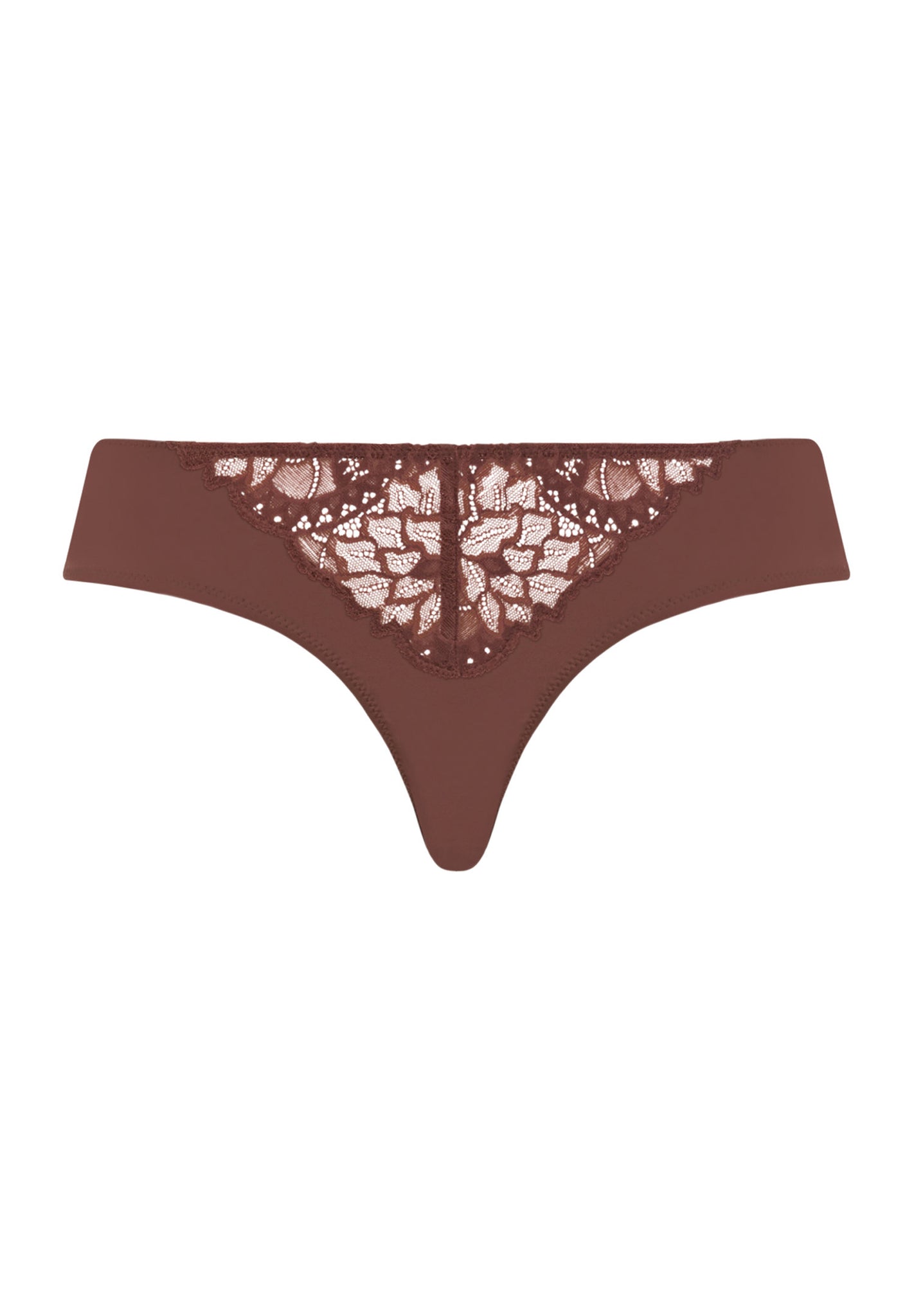 Front cutout view of HA cinnamon modal/viscose/tencel Mini Briefs
