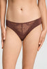 Front view of a women model wearing HA cinnamon modal/viscose/tencel Mini Briefs