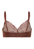 Back cutout view of HA cinnamon modal/viscose/tencel Soft Cup Bra