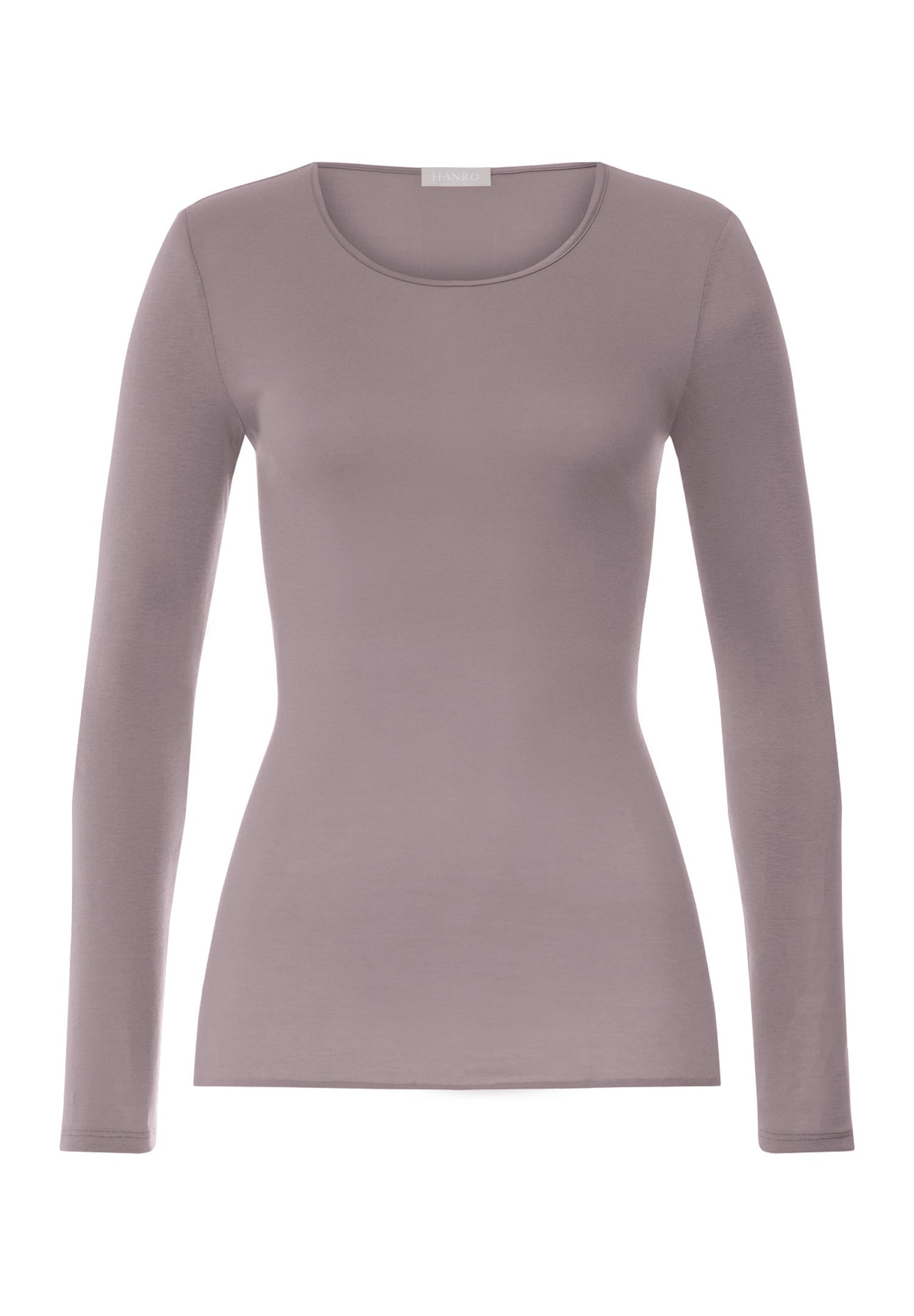 Front cutout view of HA stormy rose cotton L/SLV Shirt