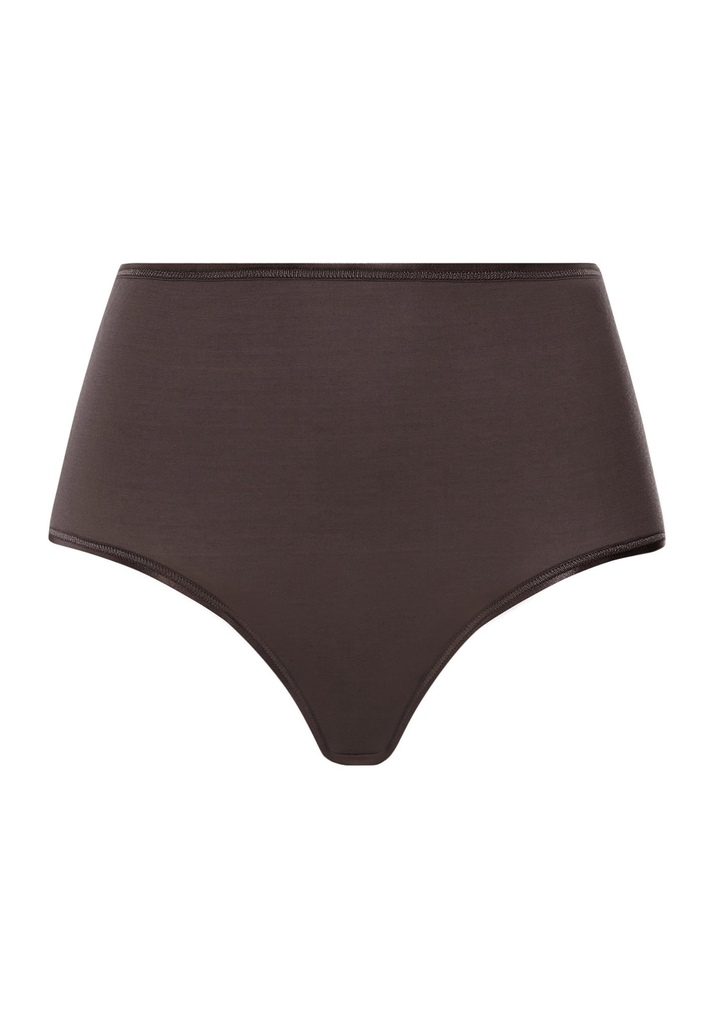 Front cutout view of HA dark mocha cotton Maxi Briefs