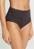 Front view of a women model wearing HA dark mocha cotton Maxi Briefs