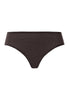 Front cutout view of HA dark mocha cotton Midi Briefs