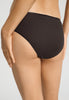 Back view of a women model wearing HA dark mocha cotton Midi Briefs