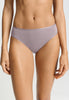 Front view of a women model wearing HA stormy rose cotton Midi Briefs