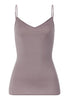 Front cutout view of HA stormy rose cotton Spaghetti Top