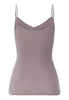 Back cutout view of HA stormy rose cotton Spaghetti Top