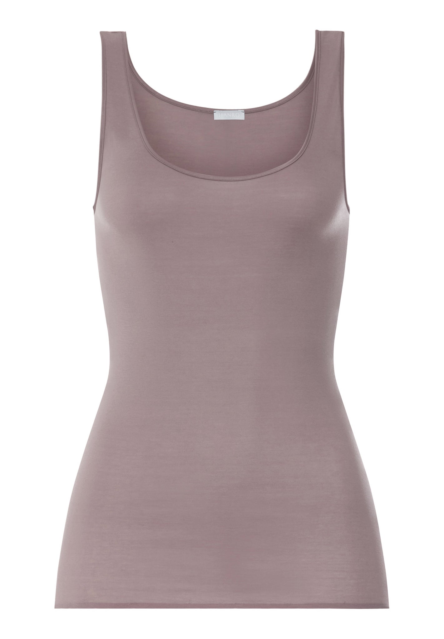 Front cutout view of HA stormy rose cotton Tank Top