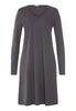Front cutout view of HA boulevard cotton L/SLV Nightdress 100cm
