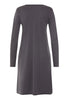 Back cutout view of HA boulevard cotton L/SLV Nightdress 100cm