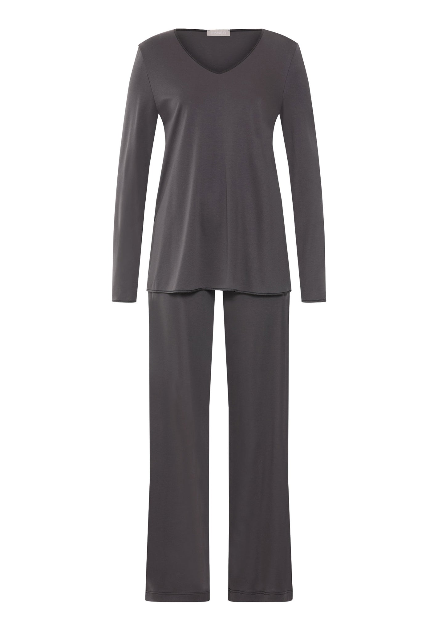 Front cutout view of HA boulevard cotton L/SLV Pajama