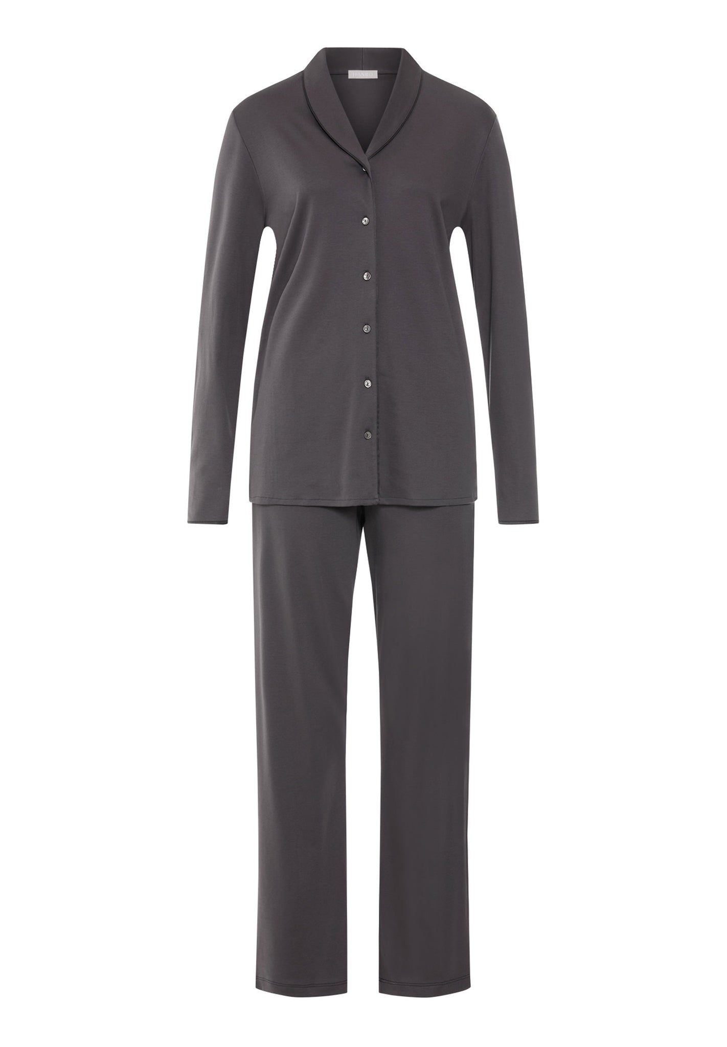Front cutout view of HA boulevard cotton L/SLV Pajama
