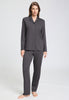 Front view of a women model wearing HA boulevard cotton L/SLV Pajama