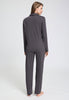 Back view of a women model wearing HA boulevard cotton L/SLV Pajama