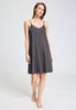 Front view of a women model wearing HA boulevard cotton Spaghetti Dress 95cm