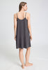 Back view of a women model wearing HA boulevard cotton Spaghetti Dress 95cm