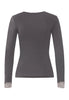 Back cutout view of HA boulevard modal/viscose/tencel L/SLV Shirt