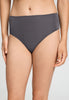 Front view of a women model wearing HA boulevard modal/viscose/tencel Midi Briefs