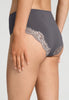 Back view of a women model wearing HA boulevard modal/viscose/tencel Midi Briefs