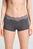 Front view of a women model wearing HA boulevard modal/viscose/tencel Panty