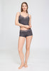 Full-body view of a women model wearing HA boulevard modal/viscose/tencel Panty