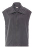 Front cutout view of HA boulevard cotton Zippered vest