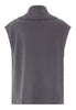 Back cutout view of HA boulevard cotton Zippered vest