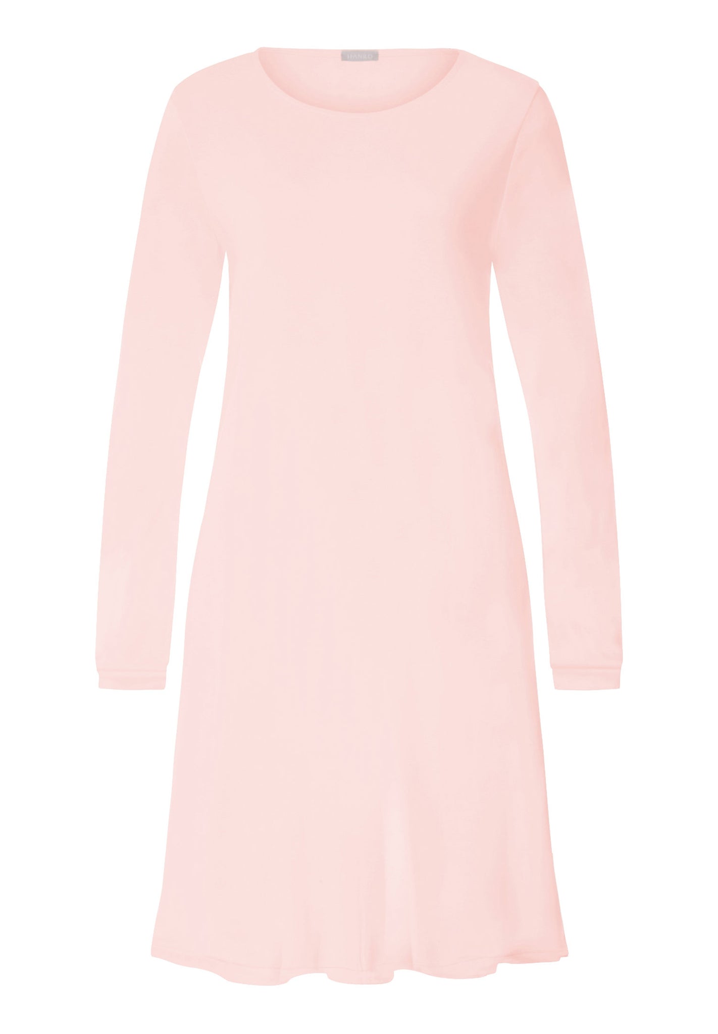 Front cutout view of HA rosewater cotton L/SLV Nightdress 100cm